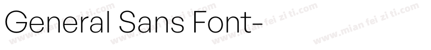 General Sans Font字体转换